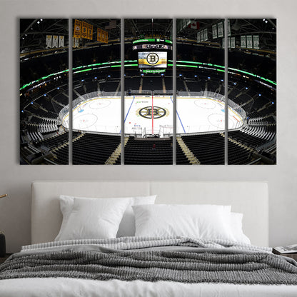Td Garden Stadium, Stadium Canvas, Sport Art, 5 Panel B, Extra Large Canvas, Canvas Print Wall Art