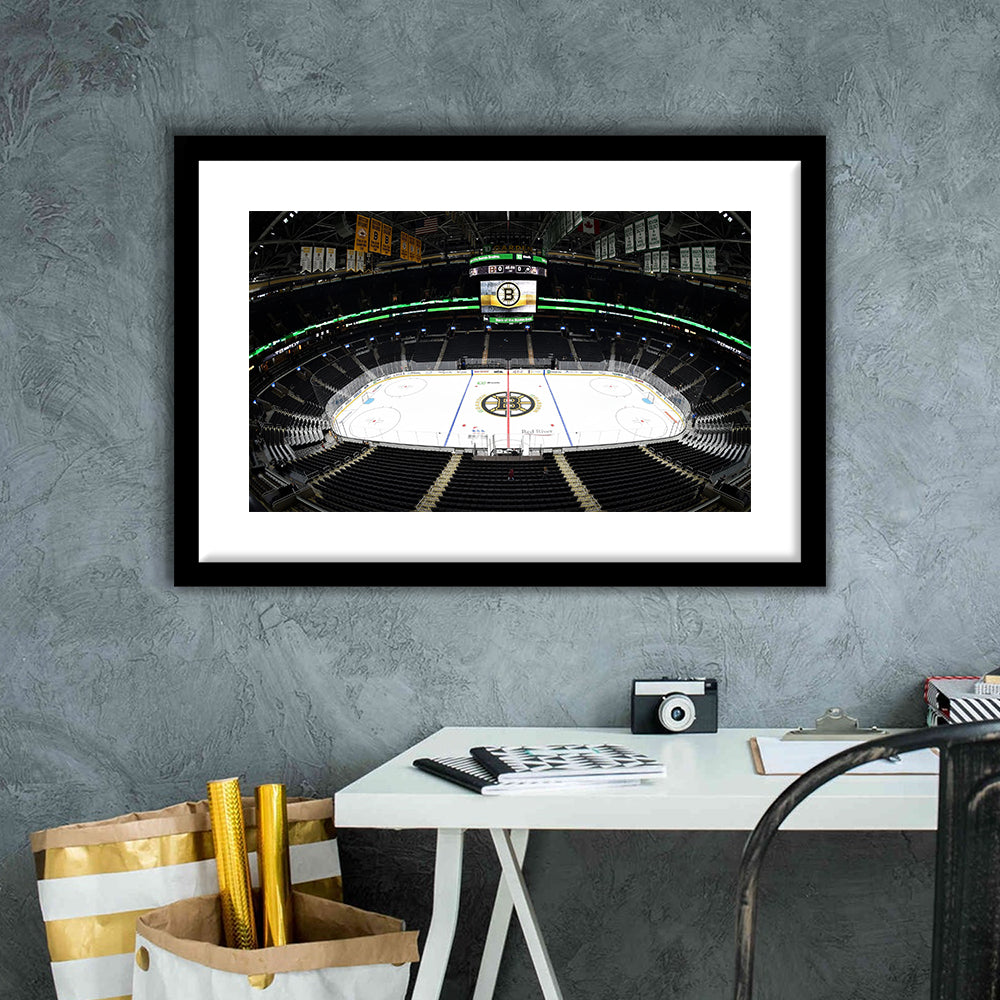 Td Garden Stadium, Stadium Canvas, Sport Art, Gift for him, White Border Framed Art Print Wall Decor