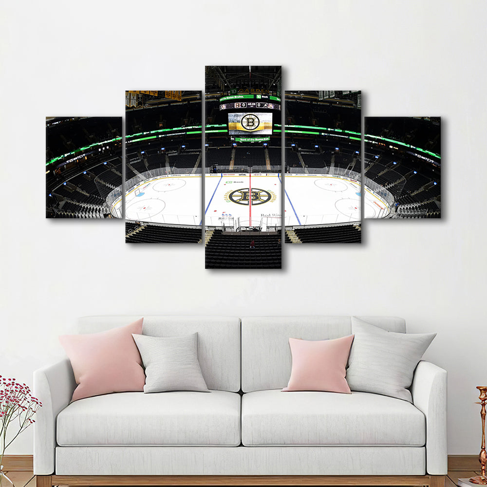Td Garden Stadium, Stadium Canvas, Sport Art, Gift for him, 5 Panel, Large Canvas, Canvas Print Wall Art