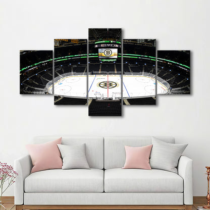 Td Garden Stadium, Stadium Canvas, Sport Art, Gift for him, 5 Panel, Large Canvas, Canvas Print Wall Art