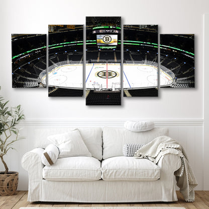 Td Garden Stadium, Stadium Canvas, Sport Art, Gift for him, 5 Panel, Large Canvas, Canvas Print Wall Art
