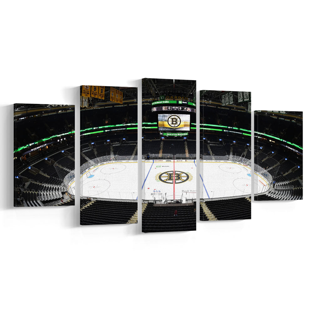 Td Garden Stadium, Stadium Canvas, Sport Art, Gift for him, 5 Panel, Large Canvas, Canvas Print Wall Art