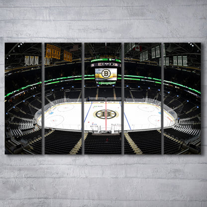 Td Garden Stadium, Stadium Canvas, Sport Art, 5 Panel B, Extra Large Canvas, Canvas Print Wall Art