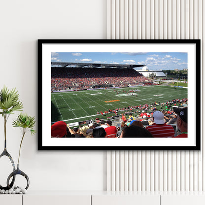 Td Stadium, Stadium Canvas, Sport Art, Gift for him, White Border Framed Art Print Wall Decor