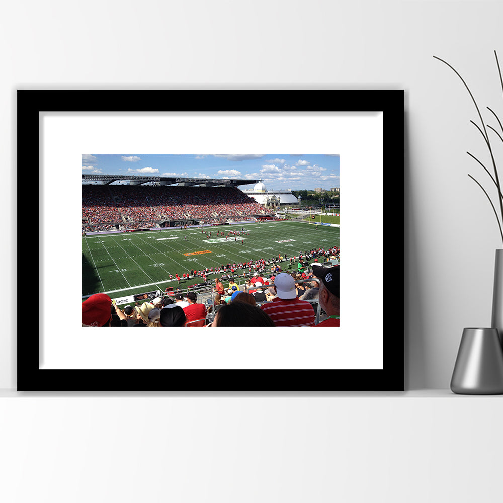 Td Stadium, Stadium Canvas, Sport Art, Gift for him, White Border Framed Art Print Wall Decor