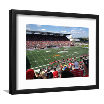 Td Stadium, Stadium Canvas, Sport Art, Gift for him, White Border Framed Art Print Wall Decor