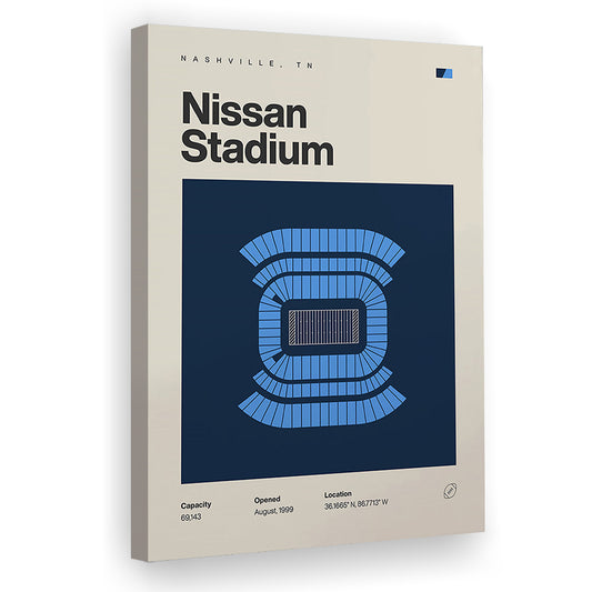 Tennessee Titans Stadium Print, Nissan Stadium Print, Fan Gifts, Sport Art, Canvas Print Wall Art