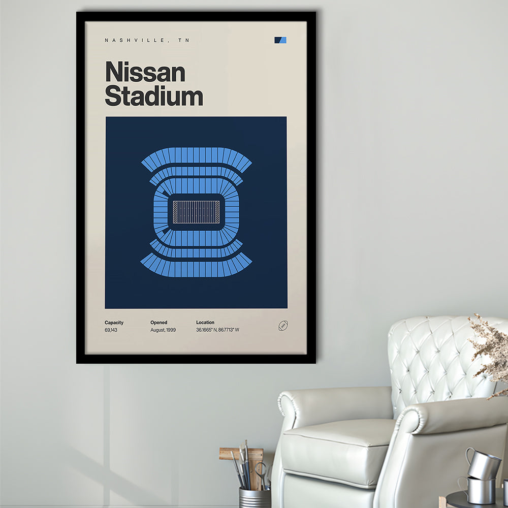 Tennessee Titans Stadium Print, Nissan Stadium Print, Gifts for him, Sport Art, Framed Art Print Wall Decor