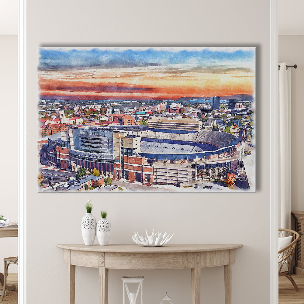 Tennessee Volunteers, Neyland Painting Stadium Watercolor, Football, Sport Art, Gifts for him, Canvas Print Wall Art