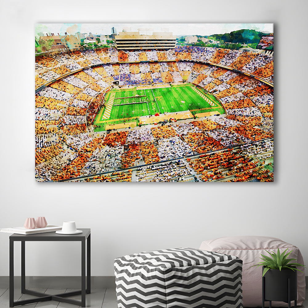 Tennessee Volunteers Neyland Stadium American Sport, Canvas Art Decor Print, Canvas Print Wall Art Home Decor