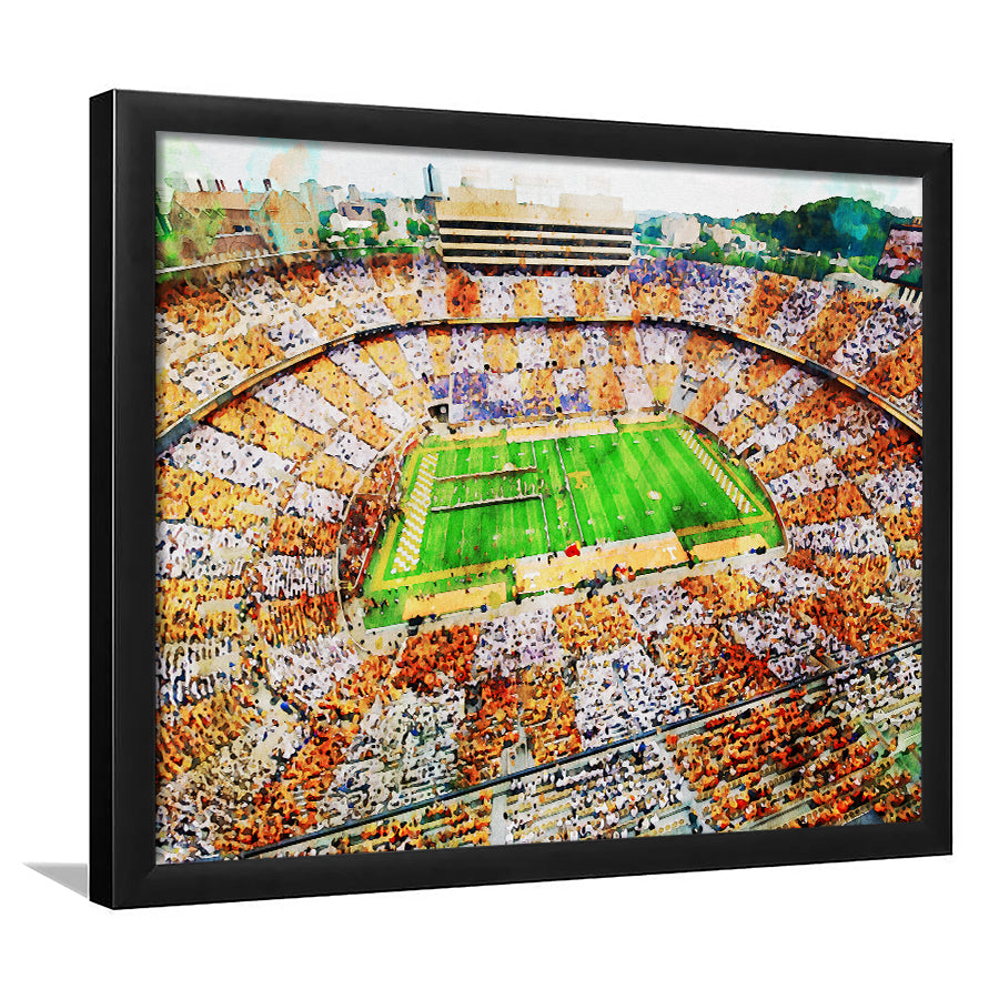 Tennessee Volunteers Neyland Stadium American Sport, Framed  Print, Framed Art Print Wall Decor, Framed Picture