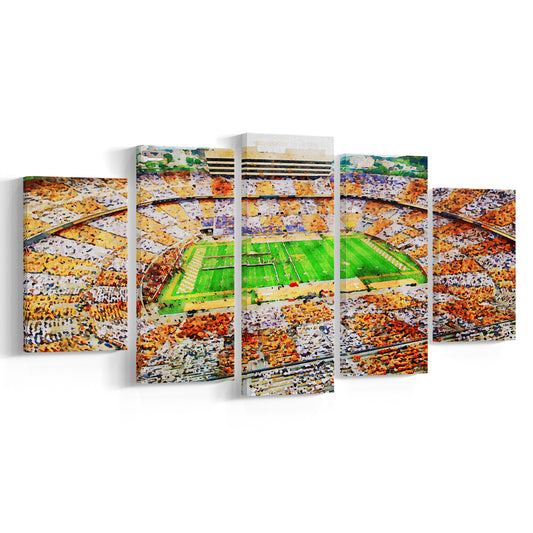 Tennessee Volunteers Neyland Stadium American Sport, Canvas Art Decor Print, Mixed Panels Canvas Print Wall Art