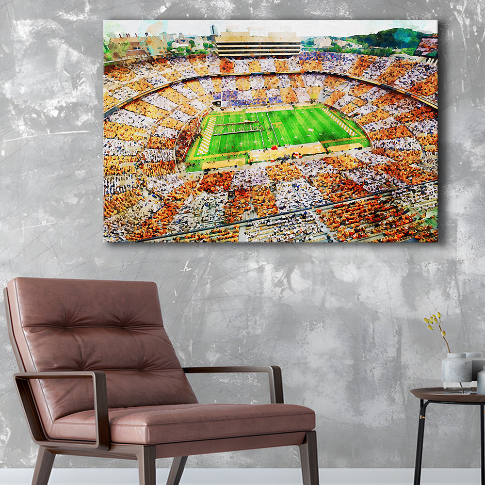 Tennessee Volunteers Neyland Stadium American Sport, Canvas Art Decor Print, Canvas Print Wall Art Home Decor