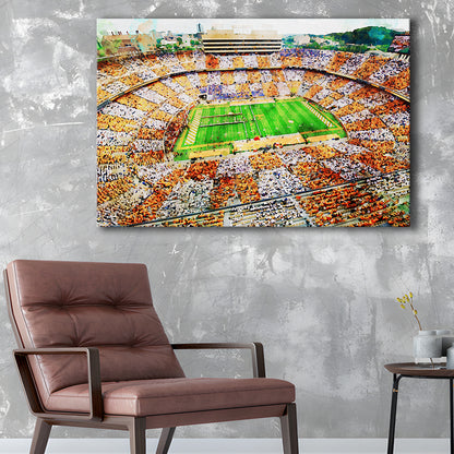 Tennessee Volunteers Neyland Stadium American Sport, Canvas Art Decor Print, Canvas Print Wall Art Home Decor