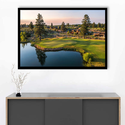 Tetherow Golf Club, Hole 13 Fine Art, Framed Art Print Wall Decor, Picture Framed