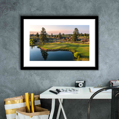 Tetherow Golf Club, Hole 13 Fine Art, Goft Art Print, Framed Art Print White Border Wall Decor