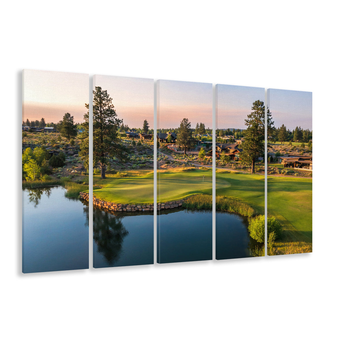 Tetherow Golf Club, Hole 13 Fine Art, Golf Art Print, Extra Large Canvas Print Wall Art