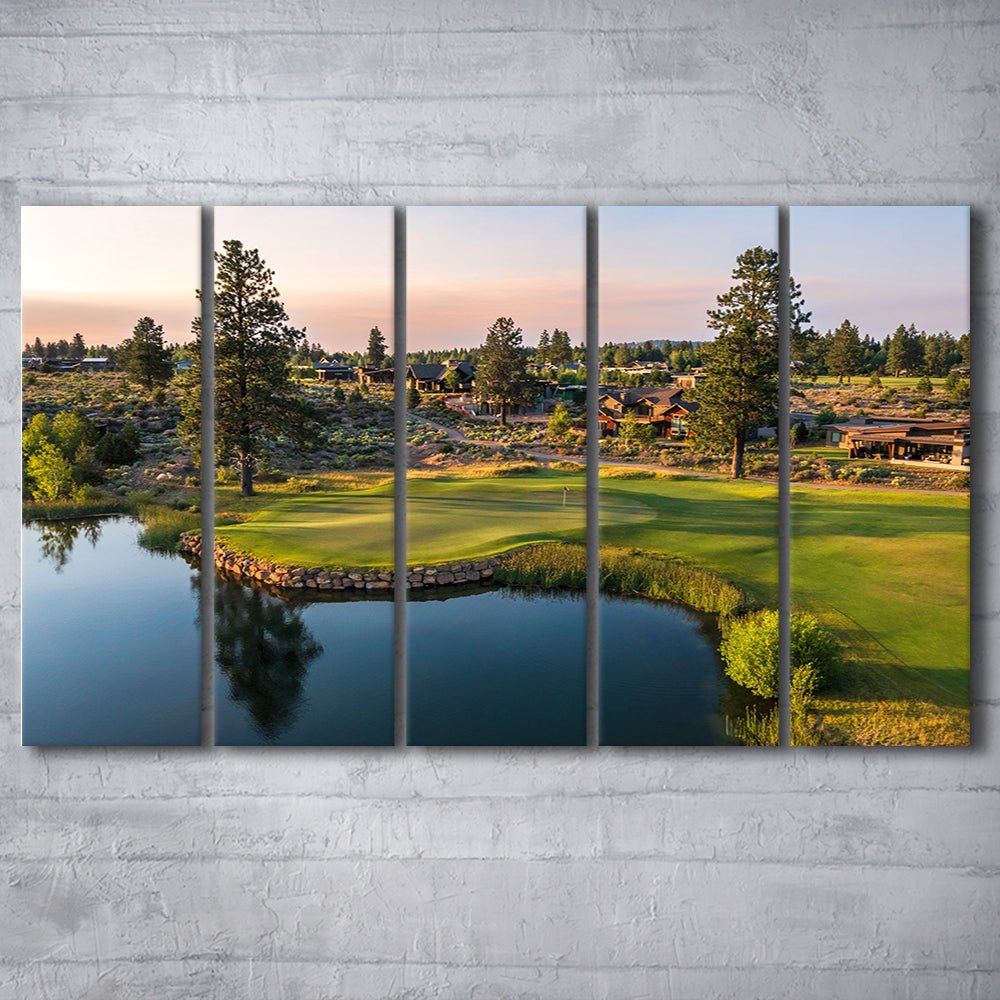 Tetherow Golf Club, Hole 13 Fine Art, Golf Art Print, Extra Large Canvas Print Wall Art