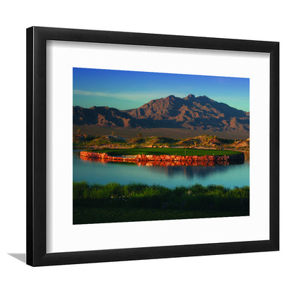 The Best Dye In Sin City Las Vegas Paiute Golf Resort, Goft Art Print, Framed Art Print White Border Wall Decor