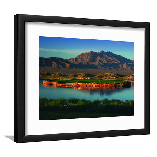 The Best Dye In Sin City Las Vegas Paiute Golf Resort, Goft Art Print, Framed Art Print White Border Wall Decor