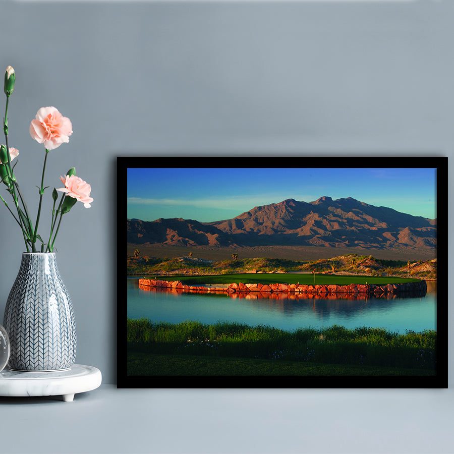 The Best Dye In Sin City Las Vegas Paiute Golf Resort, Framed Art Print Wall Decor, Picture Framed