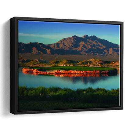 The Best Dye In Sin City Las Vegas Paiute Golf Resort, Floating Framed Canvas Print Wall Art