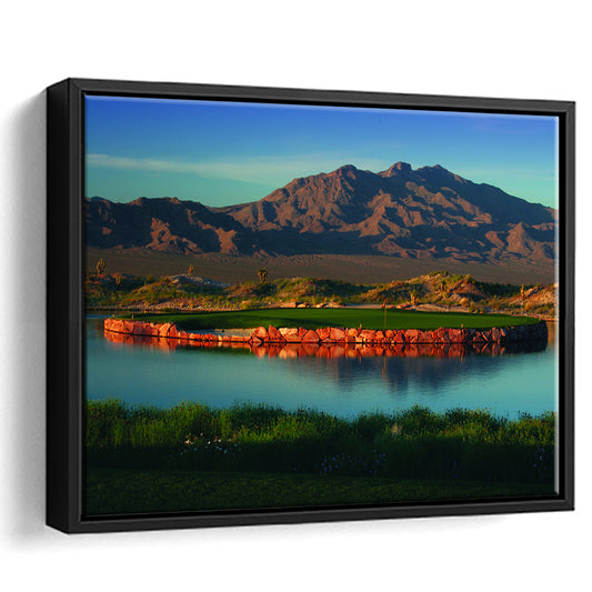 The Best Dye In Sin City Las Vegas Paiute Golf Resort, Floating Framed Canvas Print Wall Art