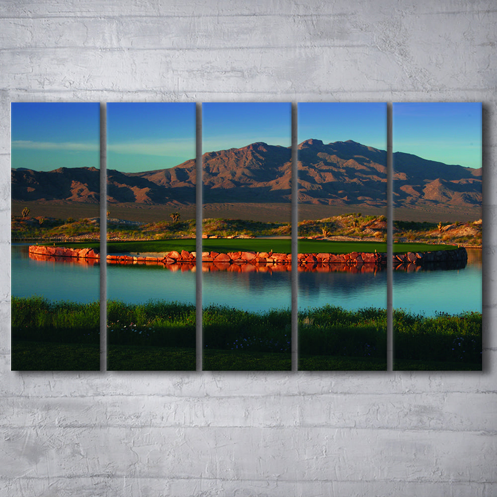 The Best Dye In Sin City Las Vegas Paiute Golf Resort, Golf Art Print, Extra Large Canvas Print Wall Art
