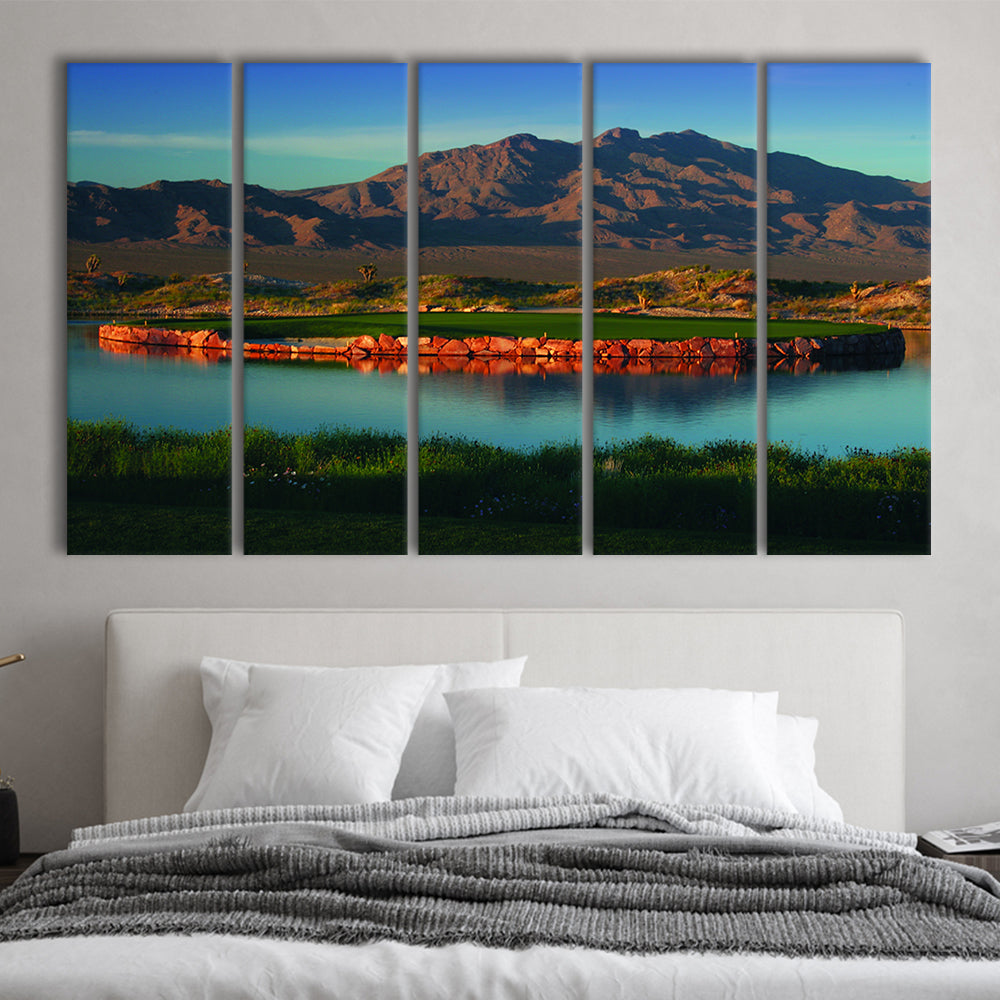 The Best Dye In Sin City Las Vegas Paiute Golf Resort, Golf Art Print, Extra Large Canvas Print Wall Art