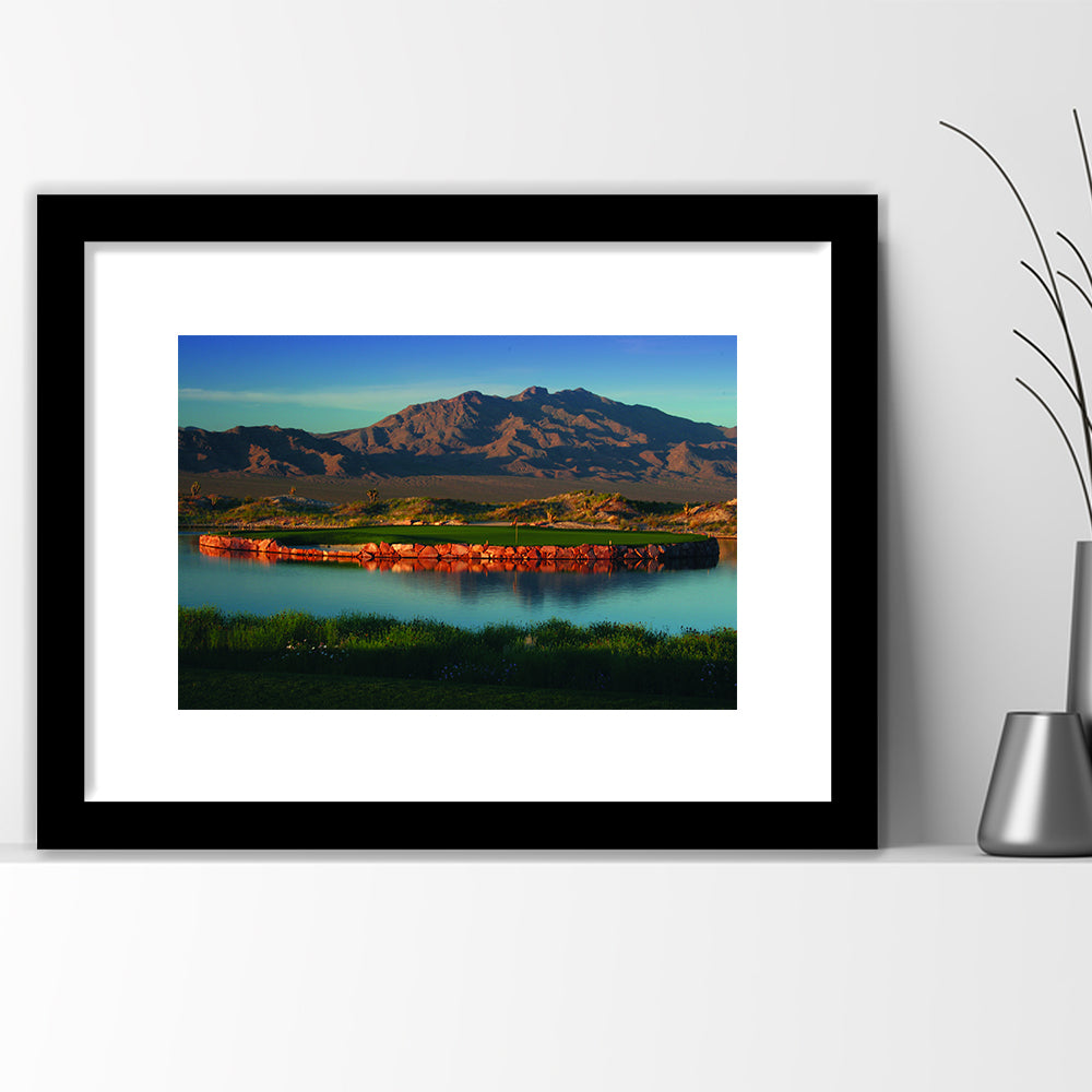 The Best Dye In Sin City Las Vegas Paiute Golf Resort, Goft Art Print, Framed Art Print White Border Wall Decor