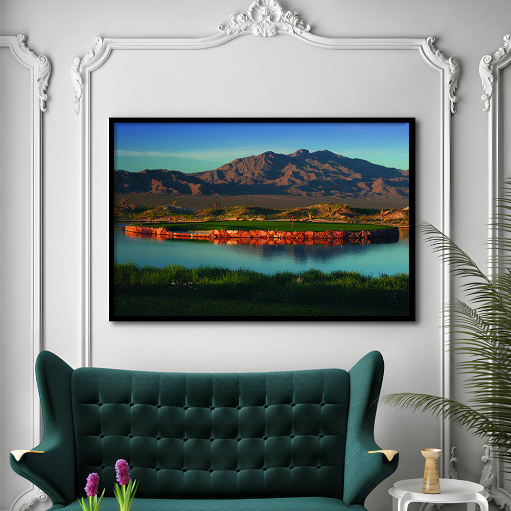 The Best Dye In Sin City Las Vegas Paiute Golf Resort, Framed Art Print Wall Decor, Picture Framed