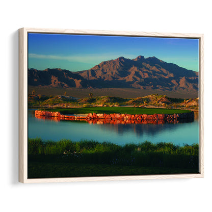 The Best Dye In Sin City Las Vegas Paiute Golf Resort, Floating Framed Canvas Print Wall Art