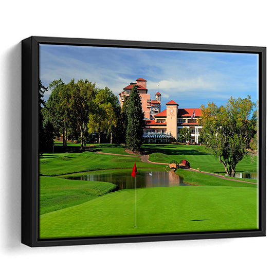 The Broadmoor Golf Club A Colorado Springs Resort, Floating Framed Canvas Print Wall Art