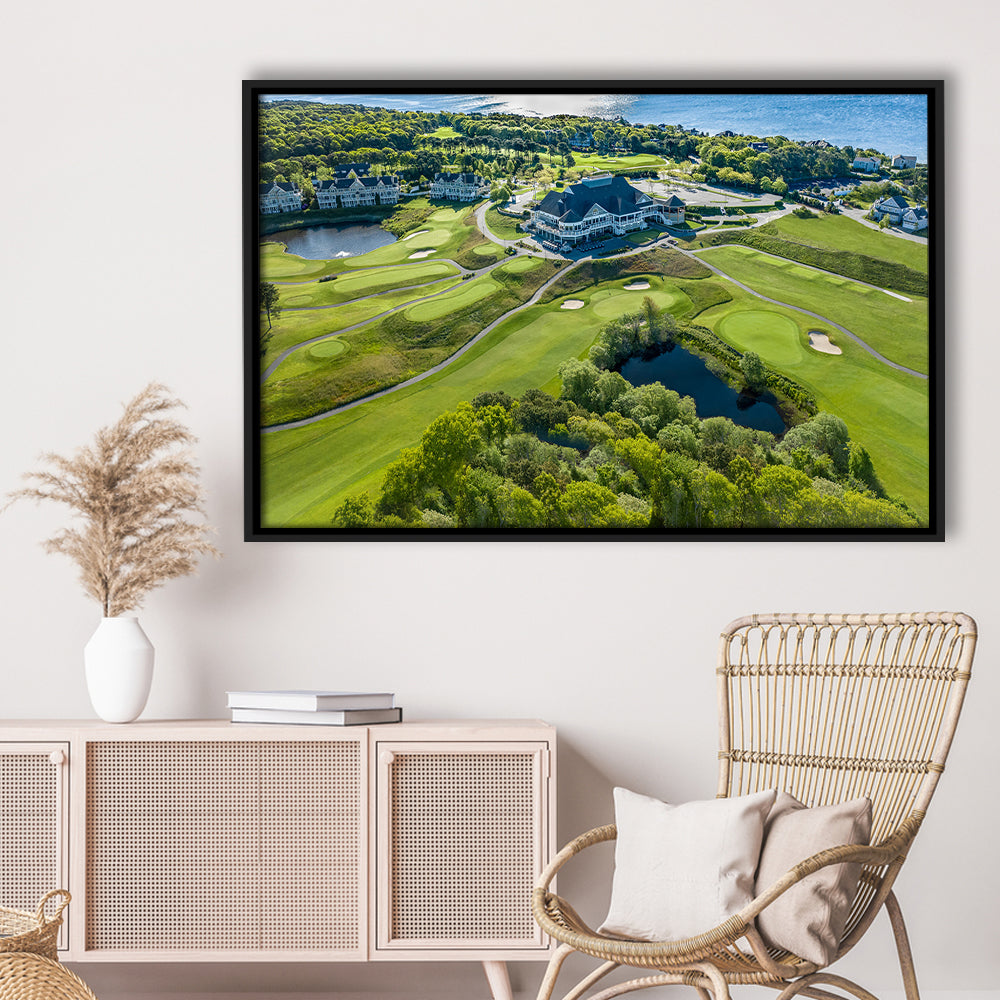 The Club At New Seabury Offers A ‘Cape Escape’, Floating Framed Canvas Print Wall Art