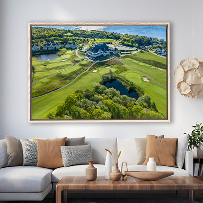 The Club At New Seabury Offers A ‘Cape Escape’, Floating Framed Canvas Print Wall Art