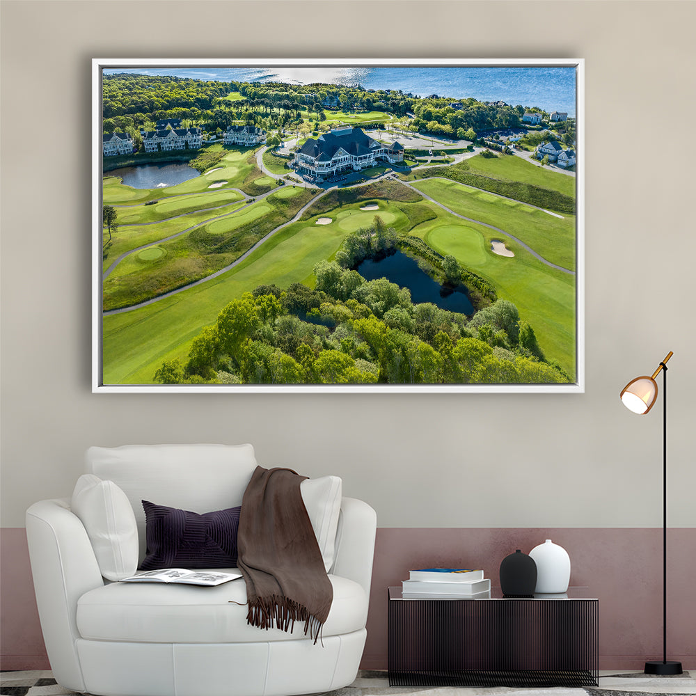 The Club At New Seabury Offers A ‘Cape Escape’, Floating Framed Canvas Print Wall Art