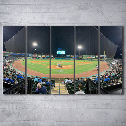The Diamond Stadium, Stadium Canvas, Sport Art, 5 Panel B, Extra Large Canvas, Canvas Print Wall Art