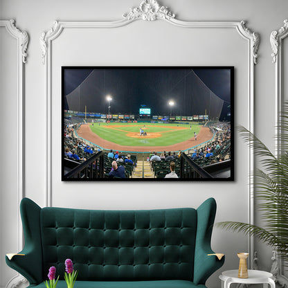The Diamond Stadium, Stadium Canvas, Sport Art, Gift for him, Framed Art Print Wall Decor, Picture Framed