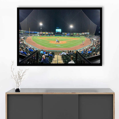 The Diamond Stadium, Stadium Canvas, Sport Art, Gift for him, Framed Art Print Wall Decor, Picture Framed