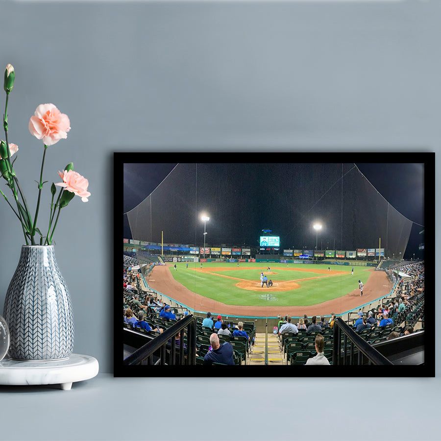 The Diamond Stadium, Stadium Canvas, Sport Art, Gift for him, Framed Art Print Wall Decor, Picture Framed