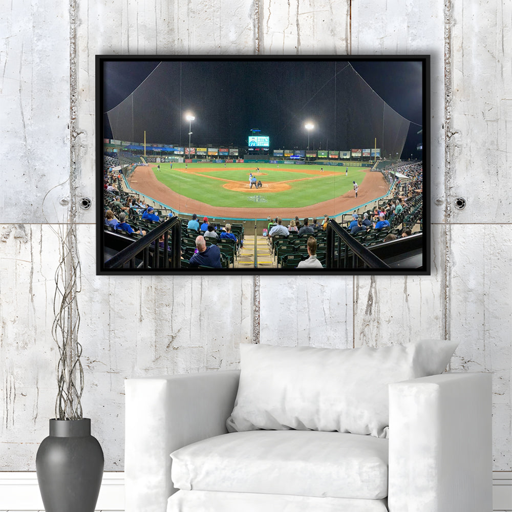 The Diamond Stadium, Stadium Canvas, Sport Art, Framed Canvas Print Wall Art, Floating Frame