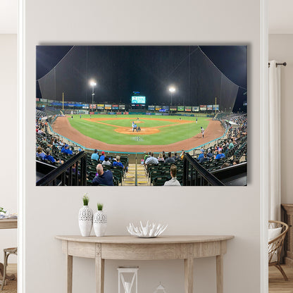 The Diamond Stadium, Stadium Canvas, Sport Art, Gift for him, Man Cave Decor, Art Print, Canvas Print Wall Art