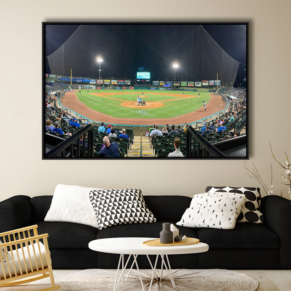 The Diamond Stadium, Stadium Canvas, Sport Art, Framed Canvas Print Wall Art, Floating Frame