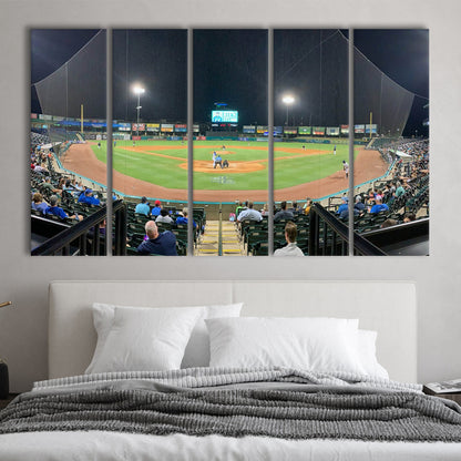 The Diamond Stadium, Stadium Canvas, Sport Art, 5 Panel B, Extra Large Canvas, Canvas Print Wall Art