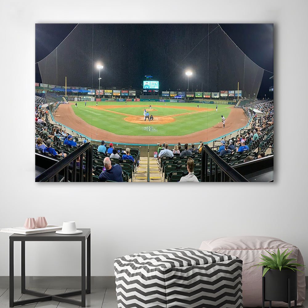 The Diamond Stadium, Stadium Canvas, Sport Art, Gift for him, Man Cave Decor, Art Print, Canvas Print Wall Art