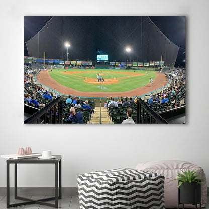 The Diamond Stadium, Stadium Canvas, Sport Art, Gift for him, Man Cave Decor, Art Print, Canvas Print Wall Art