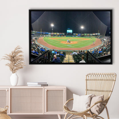 The Diamond Stadium, Stadium Canvas, Sport Art, Framed Canvas Print Wall Art, Floating Frame