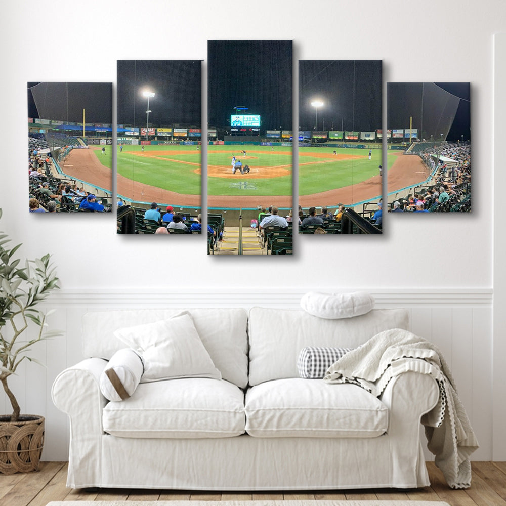 The Diamond Stadium, Stadium Canvas, Sport Art, Gift for him, 5 Panel, Large Canvas, Canvas Print Wall Art