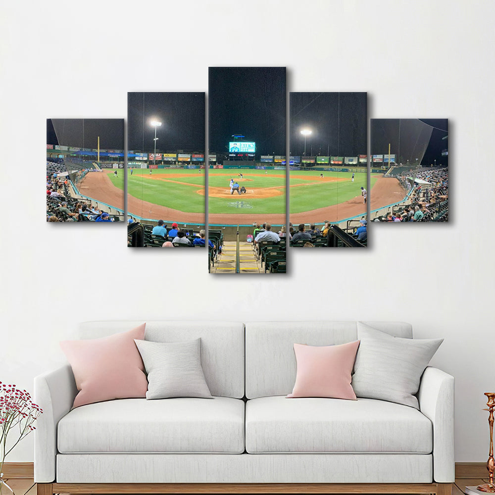 The Diamond Stadium, Stadium Canvas, Sport Art, Gift for him, 5 Panel, Large Canvas, Canvas Print Wall Art