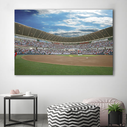 The Diamond Stadium in Virginia, Stadium Canvas, Sport Art, Gift for him, Man Cave Decor, Art Print, Canvas Print Wall Art